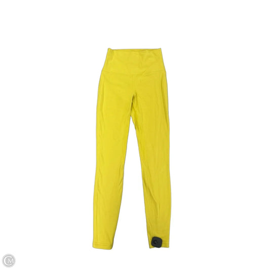 Athletic Pants By Lululemon In Yellow, Size: 4
