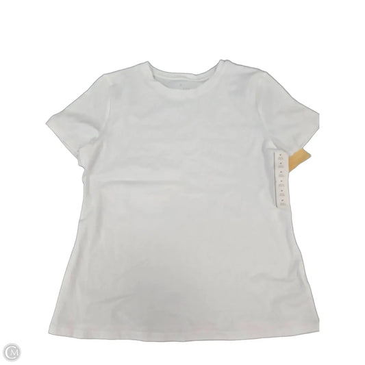 Top Short Sleeve By A New Day In White, Size: M