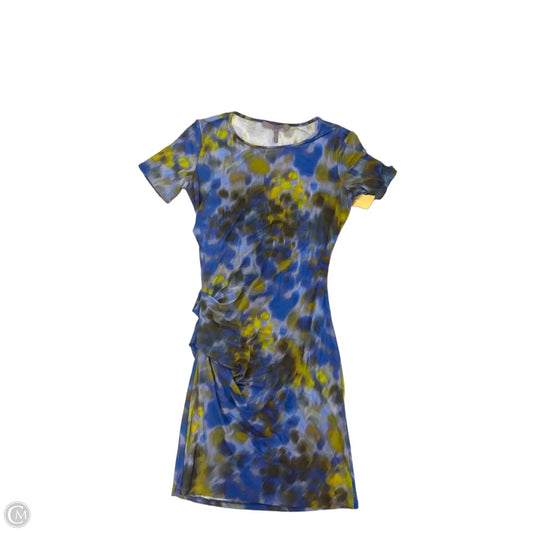 Dress Casual Midi By Halston Heritage In Blue & Green, Size: Xs