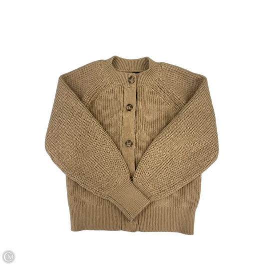 Sweater Cardigan By Banana Republic In Tan, Size: S