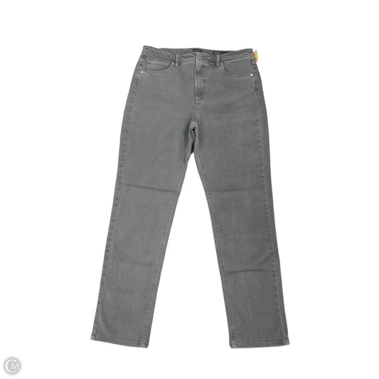 Jeans Straight By J. Jill In Grey Denim, Size: 12