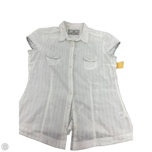 Top Short Sleeve By Cme In White, Size: Xl