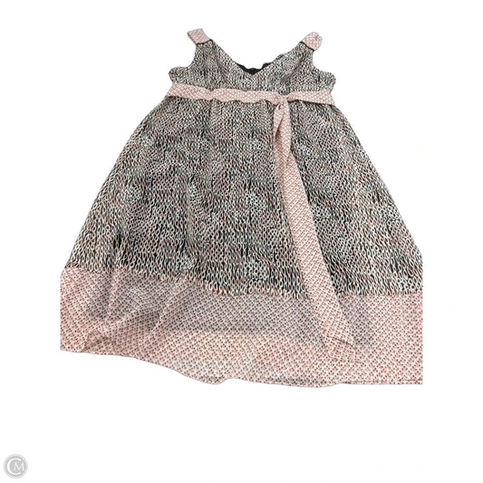 Dress Casual Midi By Dby In Brown & Pink, Size: 10