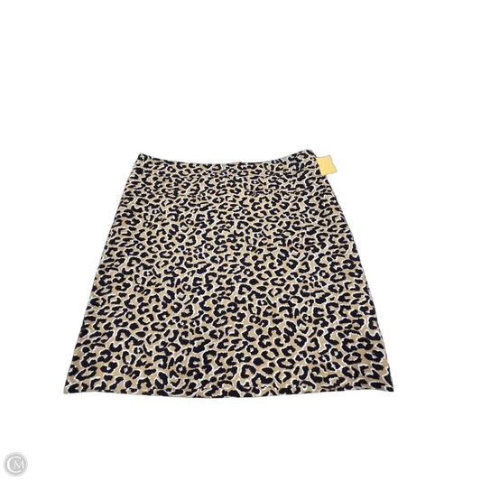 Skirt Mini & Short By Talbots In Animal Print, Size: 16