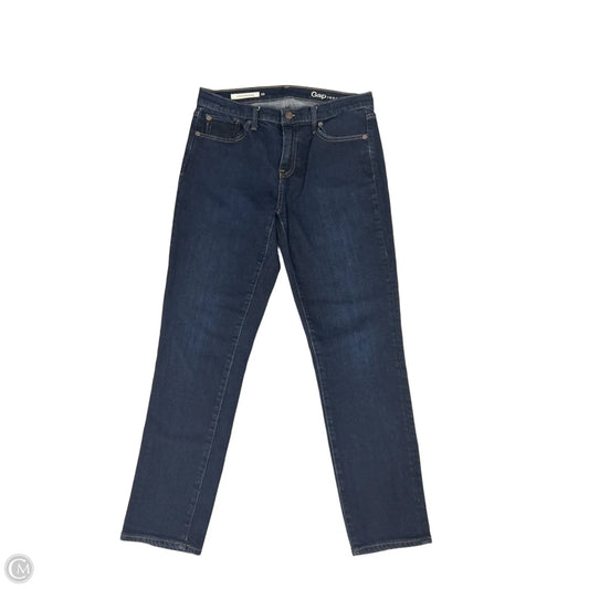Jeans Straight By Gap In Blue Denim, Size: 6