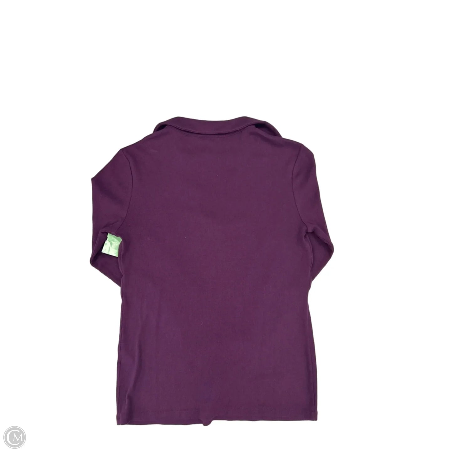 Top Long Sleeve By Banana Republic In Purple, Size: M