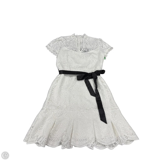 Dress Casual Midi By White House Black Market In Black & White, Size: 4