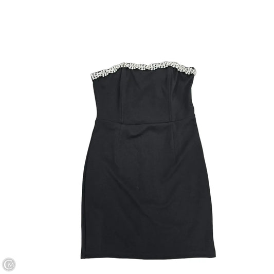 Dress Casual Short By Lulus In Black & Silver, Size: M