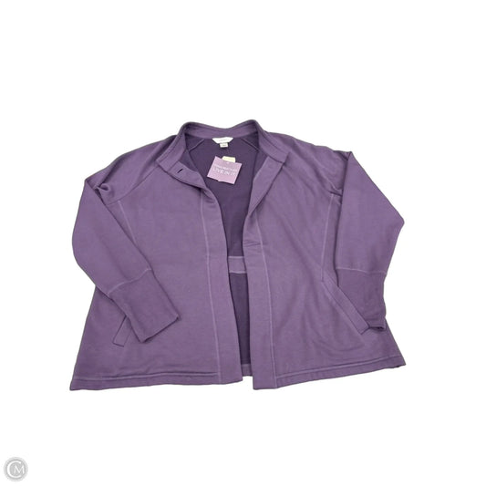 Top Long Sleeve By Cj Banks In Purple, Size: Xl