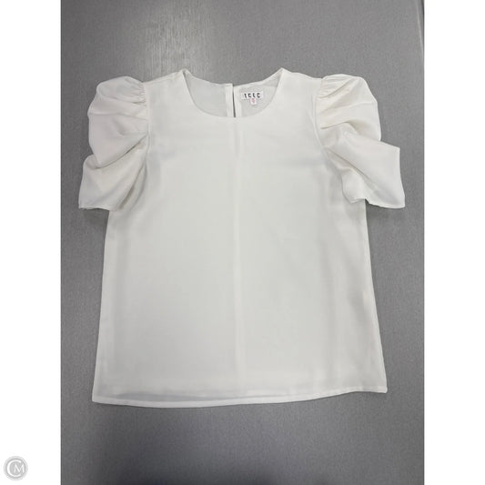 Top Short Sleeve By Tcec In White, Size: S