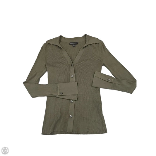 Top Long Sleeve By Banana Republic In Green, Size: Xs