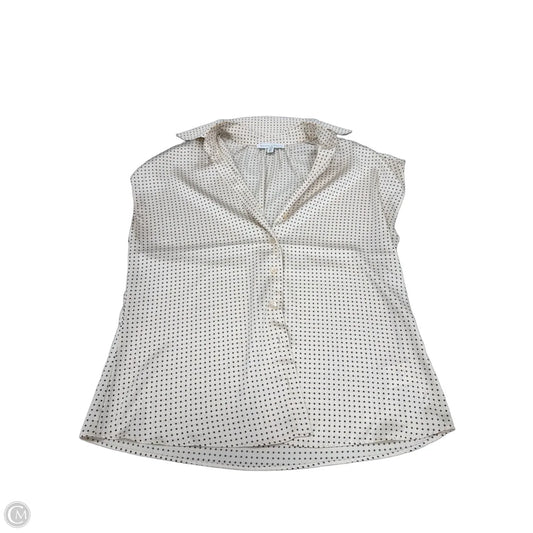 Top Short Sleeve By Maison Damelie In Black & Cream, Size: S