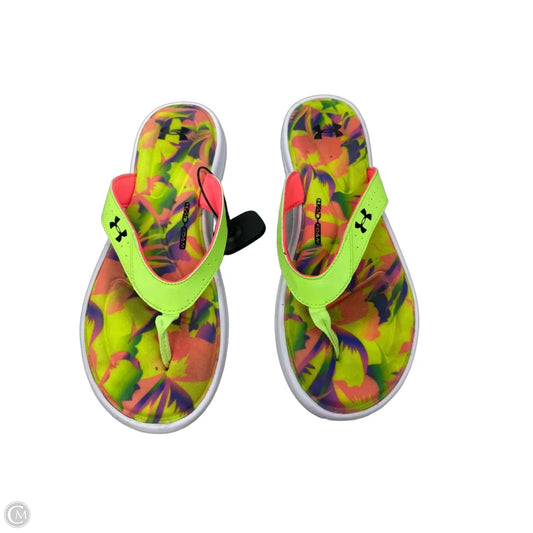 Sandals Flip Flops By Under Armour In Multi-colored, Size: 11