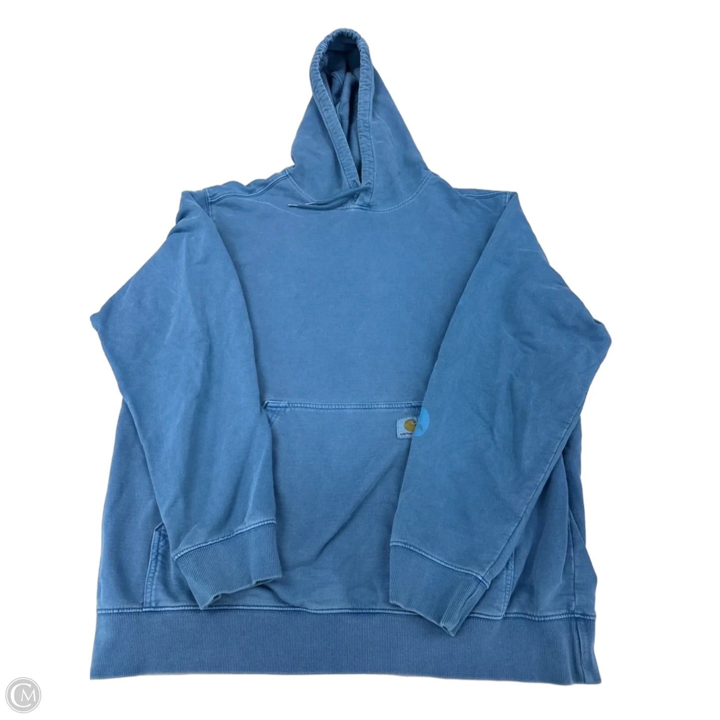 Sweatshirt Hoodie By Carhartt In Blue, Size: L