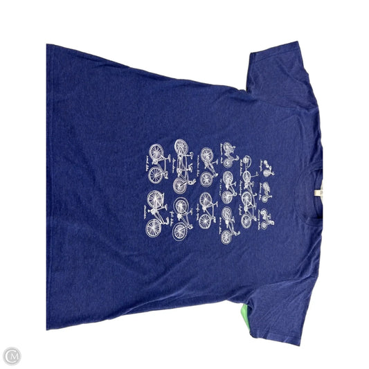 Top Short Sleeve By American Apparel In Navy, Size: L