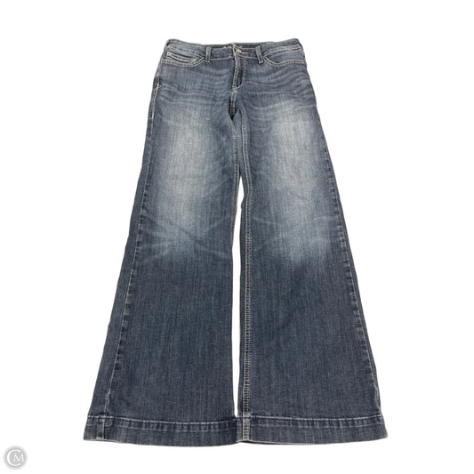 Jeans Wide Leg By Ariat In Blue Denim, Size: 10