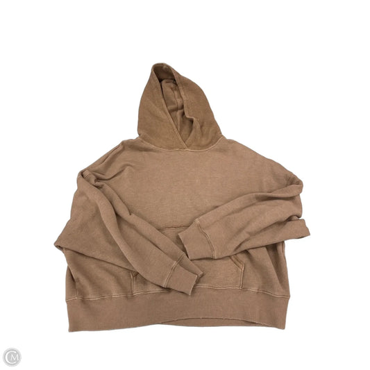 Sweatshirt Hoodie By American Eagle In Brown, Size: M