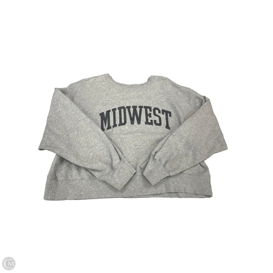 Sweatshirt Crewneck By Old Navy In Grey, Size: Xl