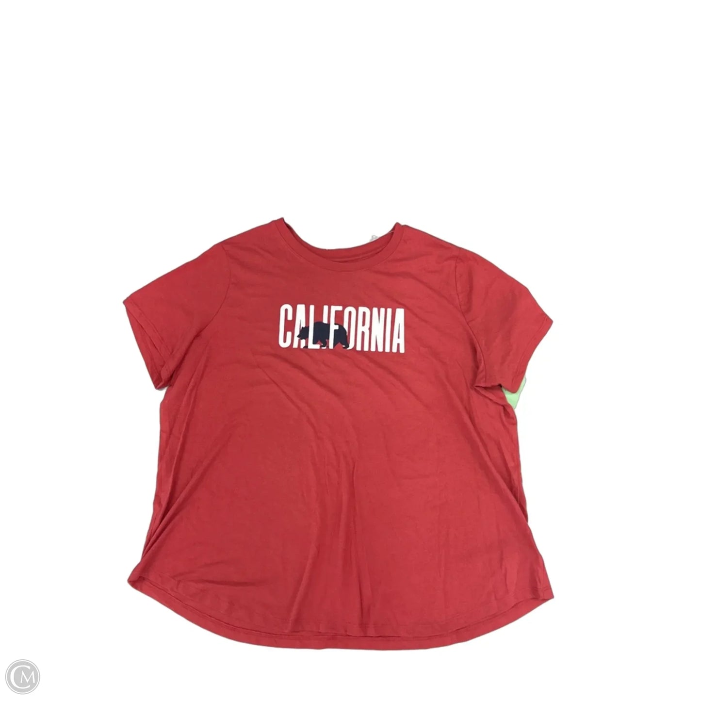 Top Short Sleeve By Old Navy In Red, Size: 2x