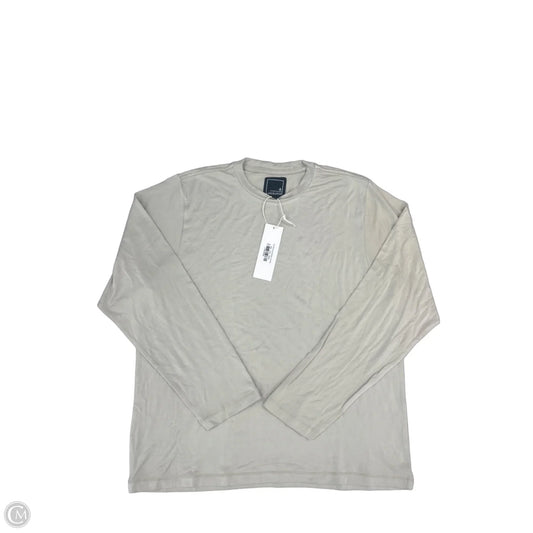 Top Long Sleeve By Cme In Beige, Size: L
