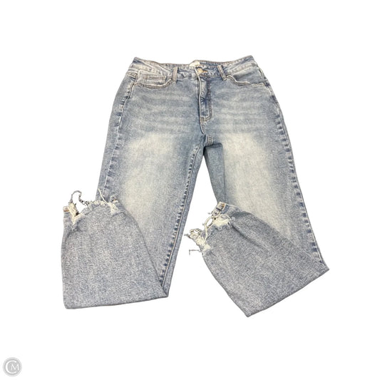 Jeans Straight By Time And Tru In Blue Denim, Size: 10