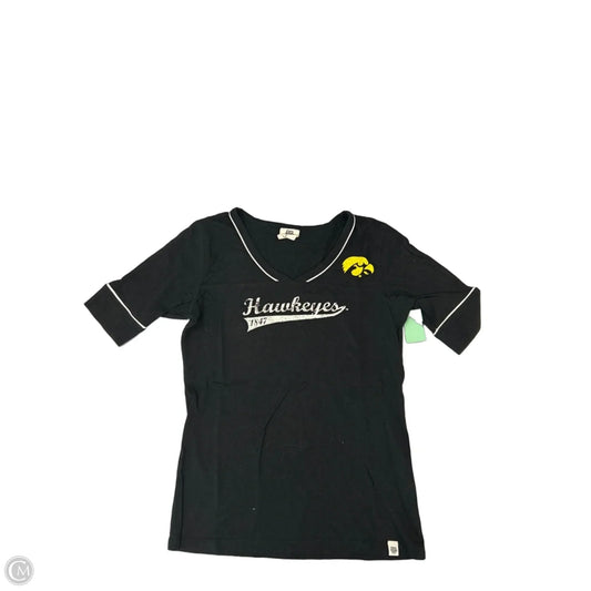 Top Short Sleeve By Cme In Black, Size: S