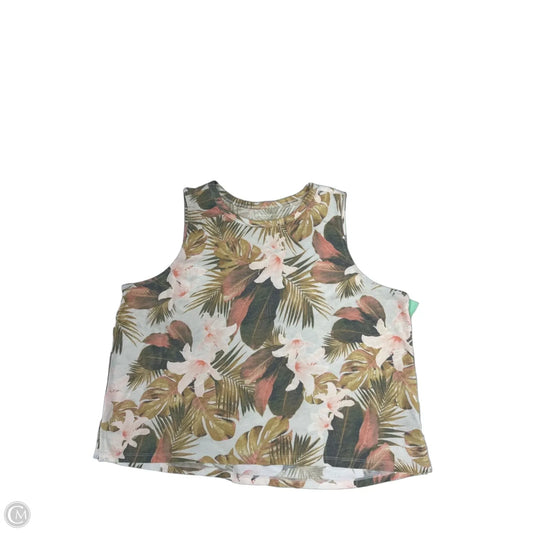 Tank Top By Old Navy In Tropical Print, Size: Xl