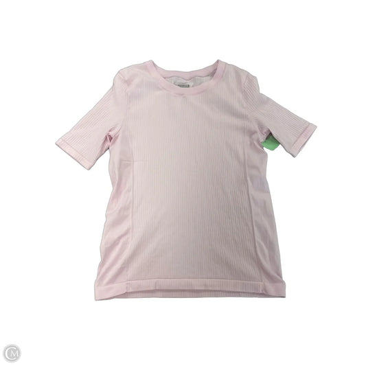 Athletic Top Short Sleeve By Athleta In Pink, Size: S