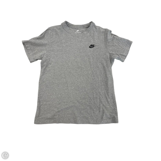 Top Short Sleeve By Nike In Grey, Size: M