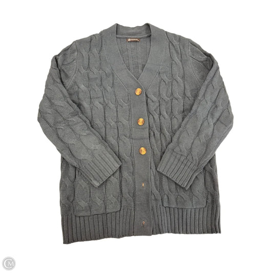Sweater Cardigan By Prettygarden In Teal, Size: Xl