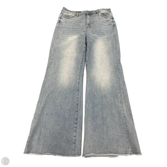 Jeans Wide Leg By Micas In Blue Denim, Size: 14