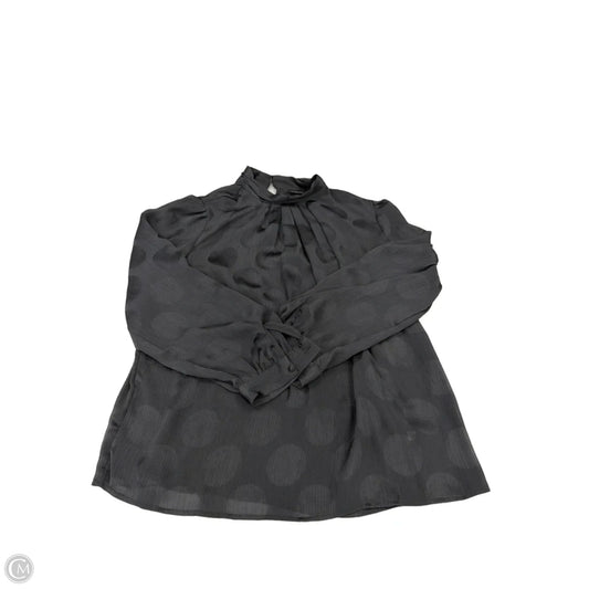 Top Long Sleeve By Who What Wear In Black, Size: L