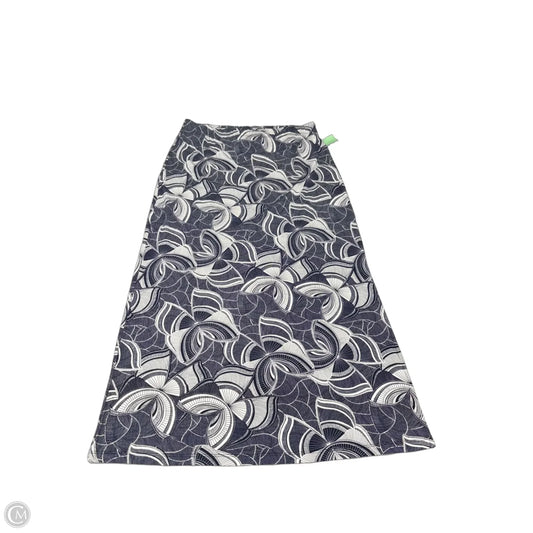 Skirt Maxi By Chicos In Blue & White, Size: M