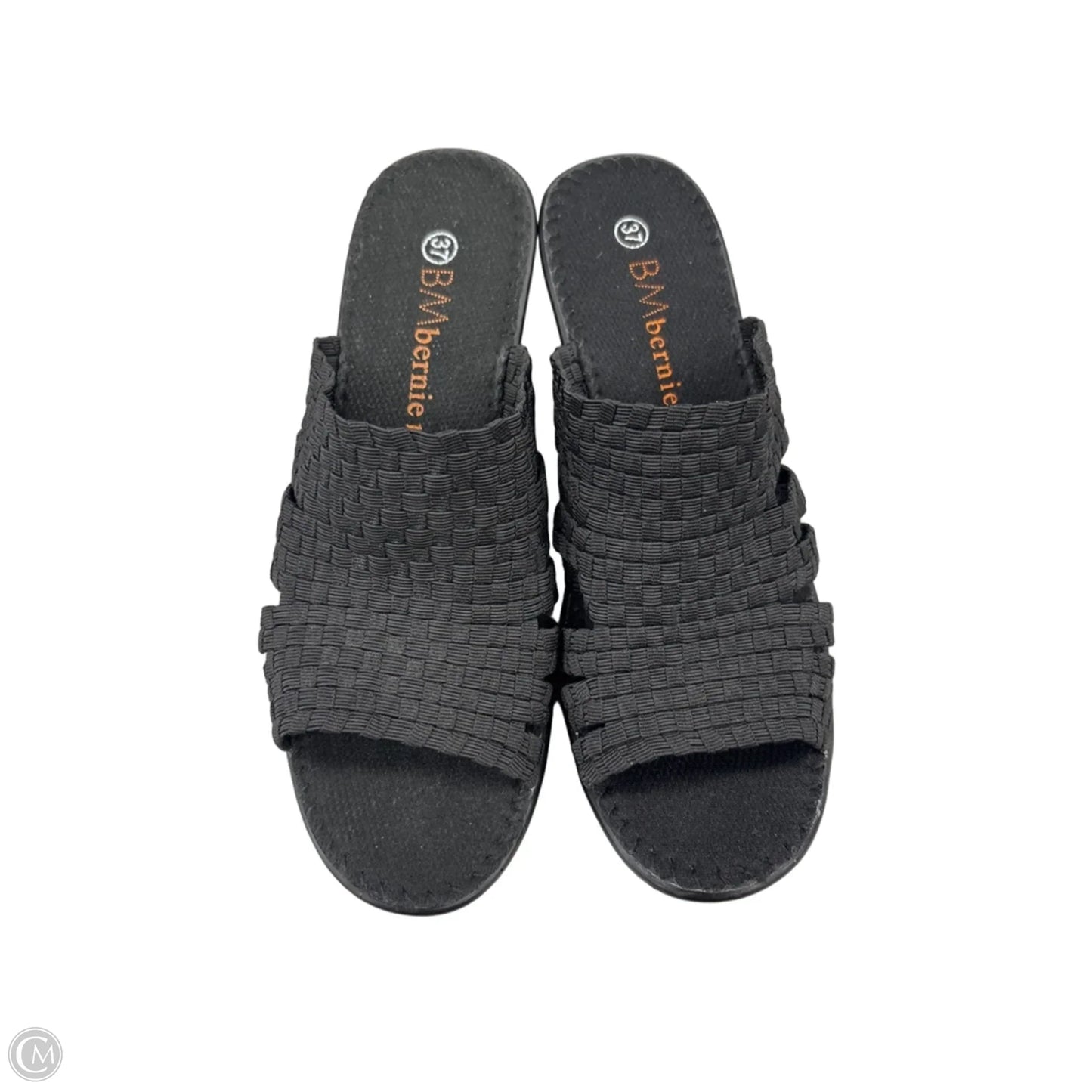 Sandals Heels Wedge By Bernie Mev In Black, Size: 7