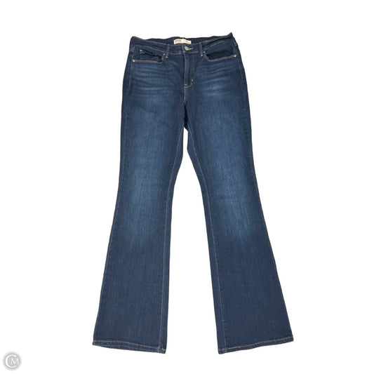 Jeans Boot Cut By Levis Signature In Blue Denim, Size: 8
