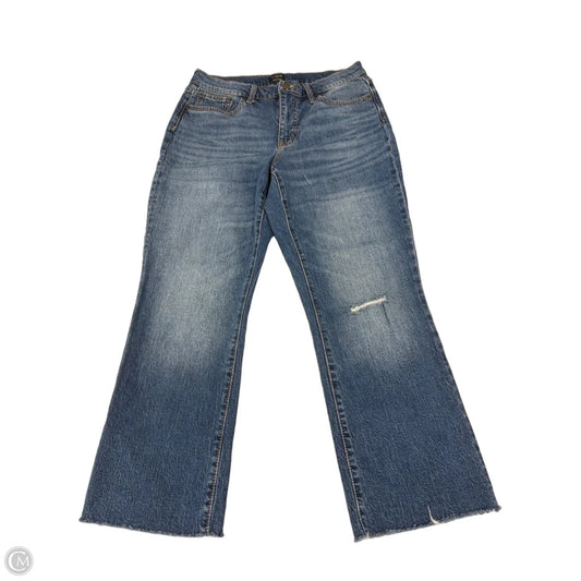 Jeans Flared By J. Crew In Blue Denim, Size: 8