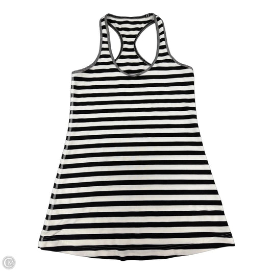 Athletic Tank Top By Lululemon In Black & White, Size: 6