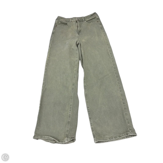 Jeans Wide Leg By Old Navy In Green Denim, Size: 8