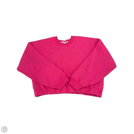 Sweatshirt Crewneck By Amo In Pink, Size: M