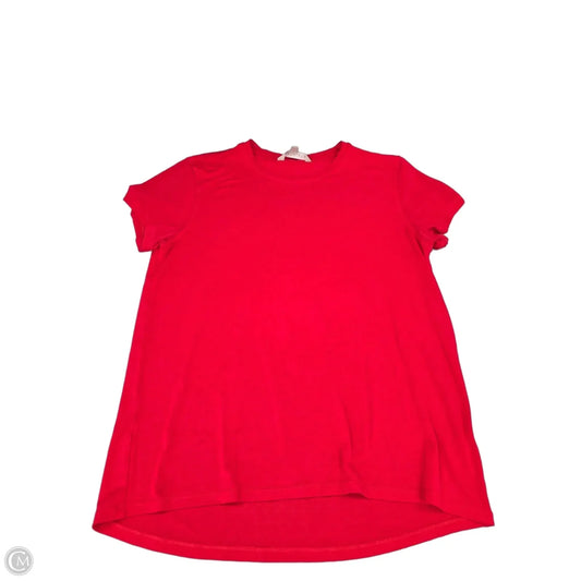 Top Short Sleeve By Athleta In Red, Size: L