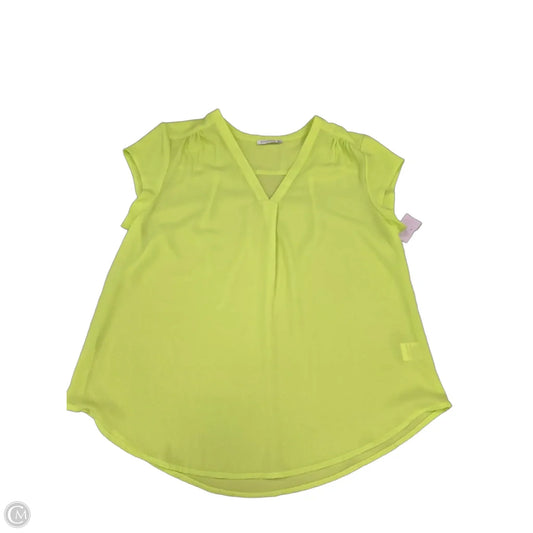 Top Short Sleeve By Staccato In Green, Size: L