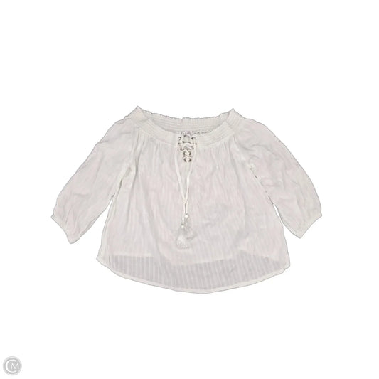 Top Short Sleeve By Venus In White, Size: S