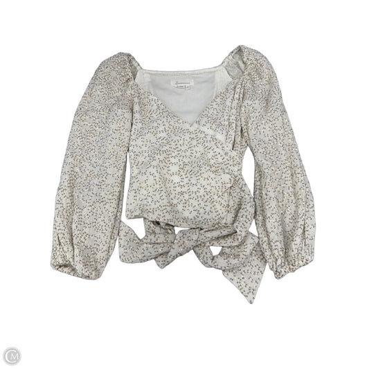 Top Long Sleeve By Anthropologie In Cream, Size: Xs