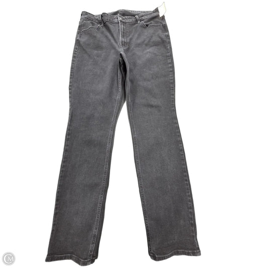 Jeans Straight By Old Navy In Black Denim, Size: 16l
