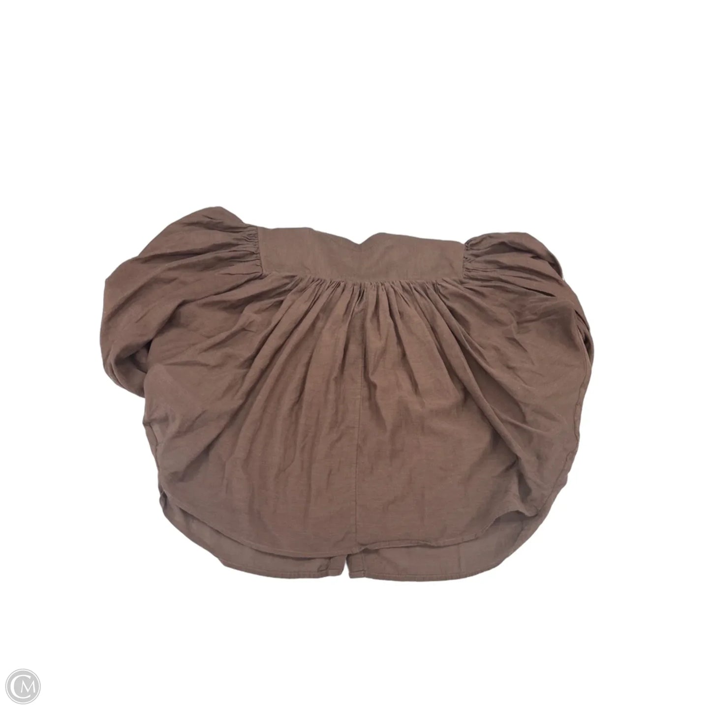 Top Long Sleeve By Madewell In Brown, Size: M