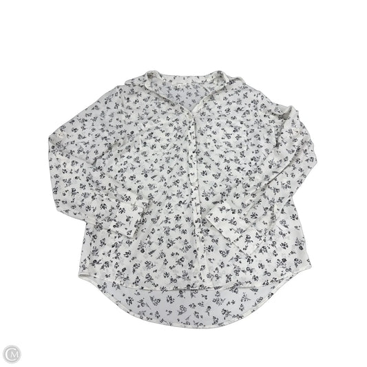Top Long Sleeve By Maurices In Black & White, Size: M