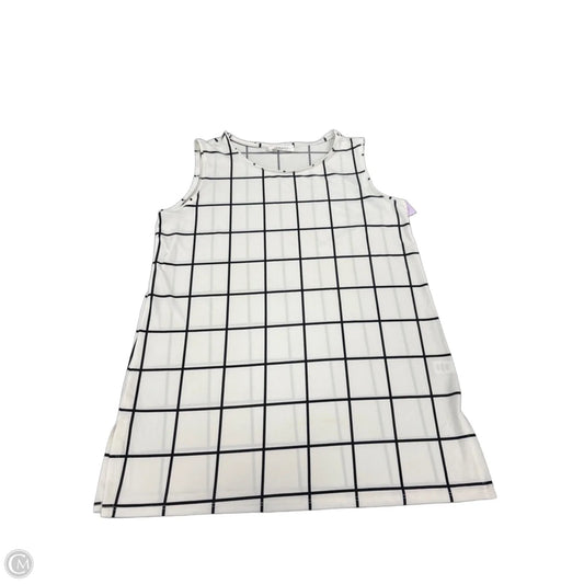 Top Sleeveless By Zenana In Black & White, Size: S