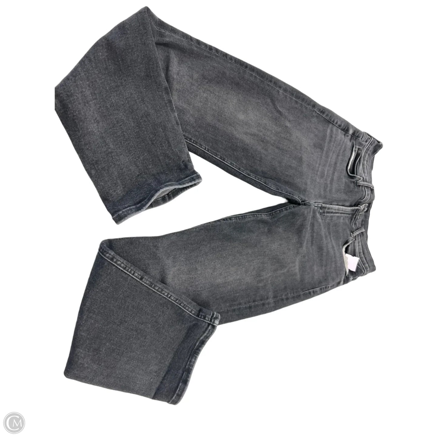 Jeans Straight By Mother In Black Denim, Size: 10
