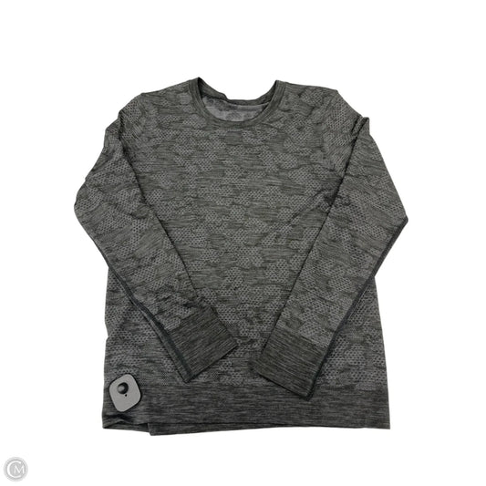 Athletic Top Long Sleeve Crewneck By Lululemon In Grey, Size: 6