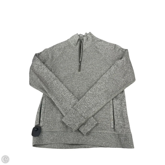Athletic Top Long Sleeve Collar By Lululemon In Grey, Size: S